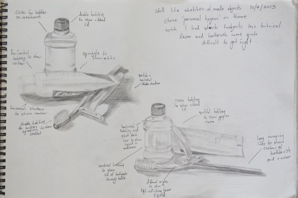 exercise 2 still life of made objects