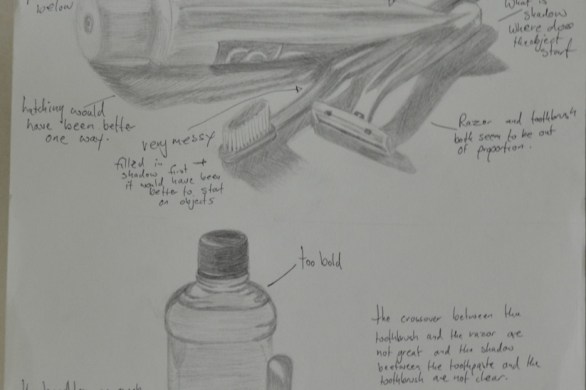 exercise: still life of man made objects