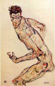 Egon Schiele - Fighter, 1913