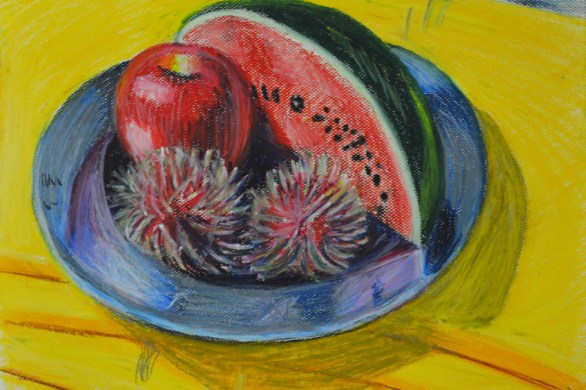 Drawing Using Oil Pastel - Finished drawing