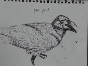 Grabbing the Chance - ball point pen 2