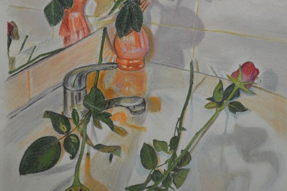 Final Drawing in Pastel Pencil and Hard Pastel