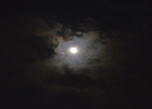 A Photo of the Moon at Night