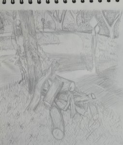 A Sketch Book Walk Third Sketch : HB Pencil