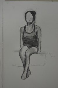 2nd Drawing Sat on Bed A2