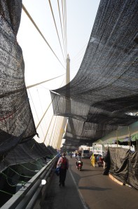 Rama 8 Bridge Roadblock