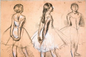 Three Studies of a Dancer' (ca. 1880)