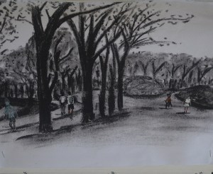 2 - Quick Sketches on Photocopy over white Pen