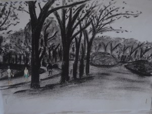 3 - Quick Sketches on Photocopy over white Pen