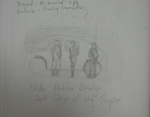 4 - Sketch of Soldiers under Pinklao Bridge