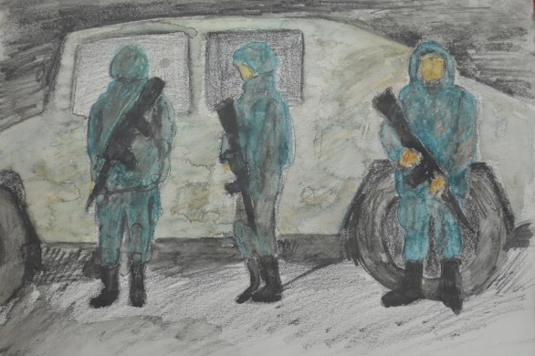 5 - Quick Watercolour Pencil Drawing from Sketch