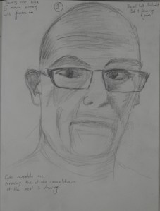 1st 5 minute Sketch of my Face