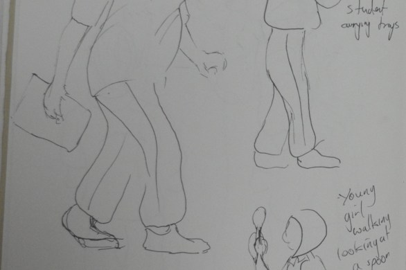 3 - Fleeting Moments - Students and Teachers Walking