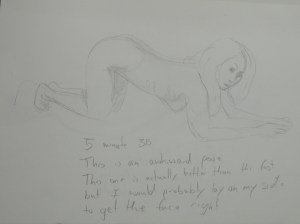 Drawing 18 Kneeling HB