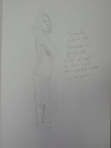 Drawing 9 - Standing Up - HB on A3