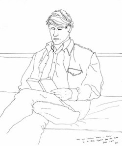 Line Drawing David Hockney 3