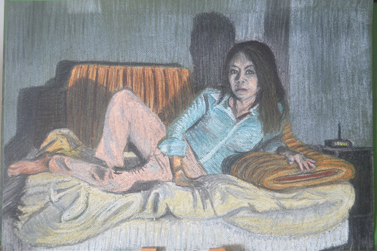 Tone and Form - Finished Piece Soft Pastel, Green Ingres