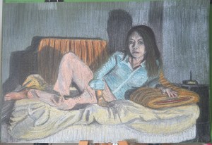 Tone and Form - Finished Piece Soft Pastel, Green Ingres