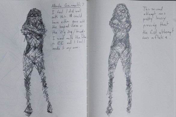 6 - Drawing in the Style of Giacometti