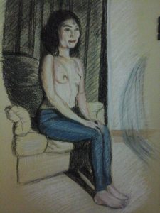 Drawing with Angled Easel