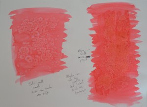 1 - Salt on Watered down Ecoline Wash