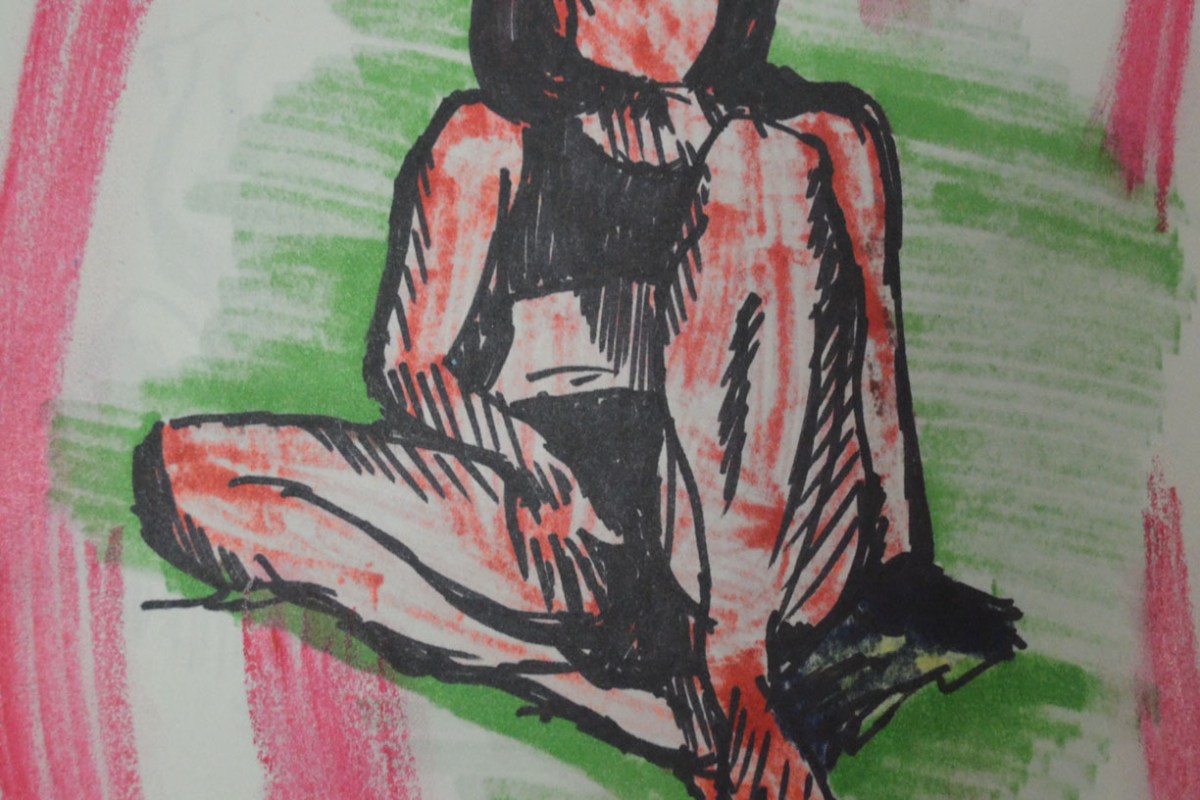 Quick Study with Marker Showing through